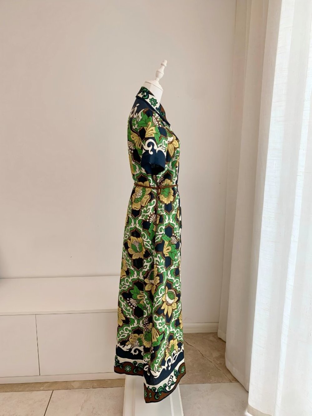 ALÉMAIS Liana printed linen midi shirt dress - Picture 11 of 13